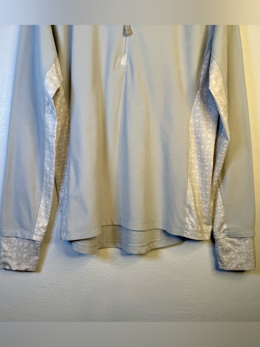 Lole Women’s Light Gray Quarter-Zip Pullover Top Size XL - Picture 4 of 16